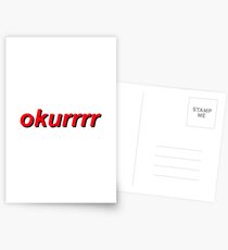 cardi b sticker okurrr Postcards