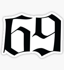 6ix9ine - 69 Logo (HD) Sticker