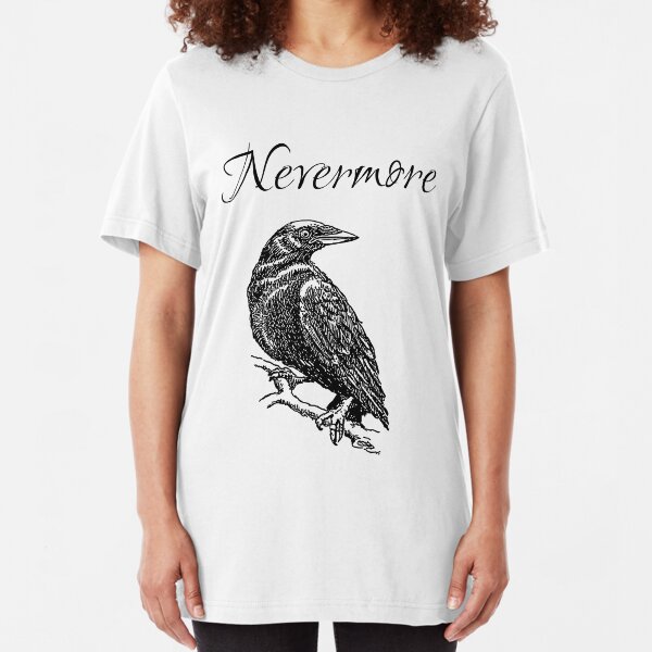 Edgar Allen Poe - The Raven "Nevermore" Slim Fit T-Shirt