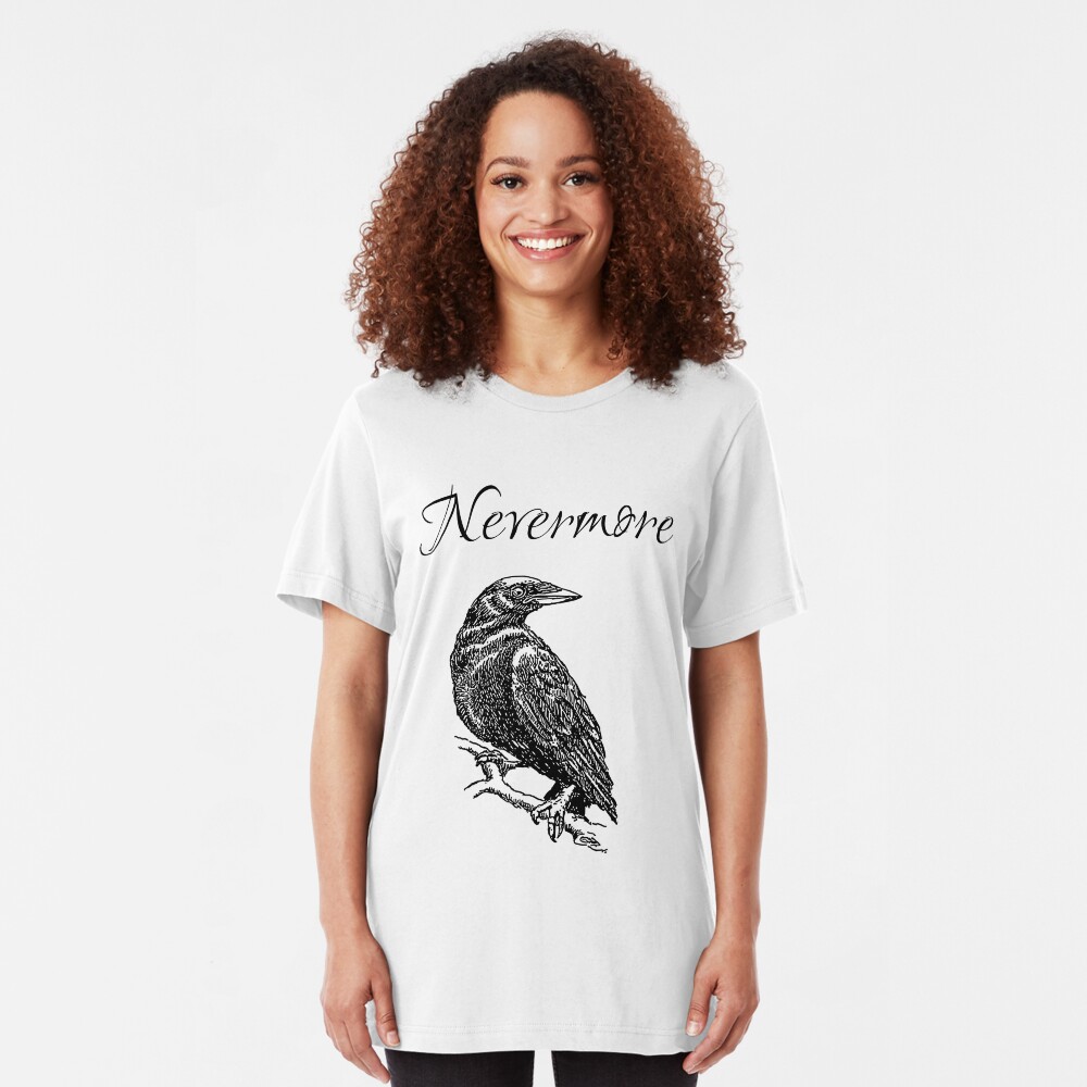 Edgar Allen Poe - The Raven "Nevermore" Slim Fit T-Shirt