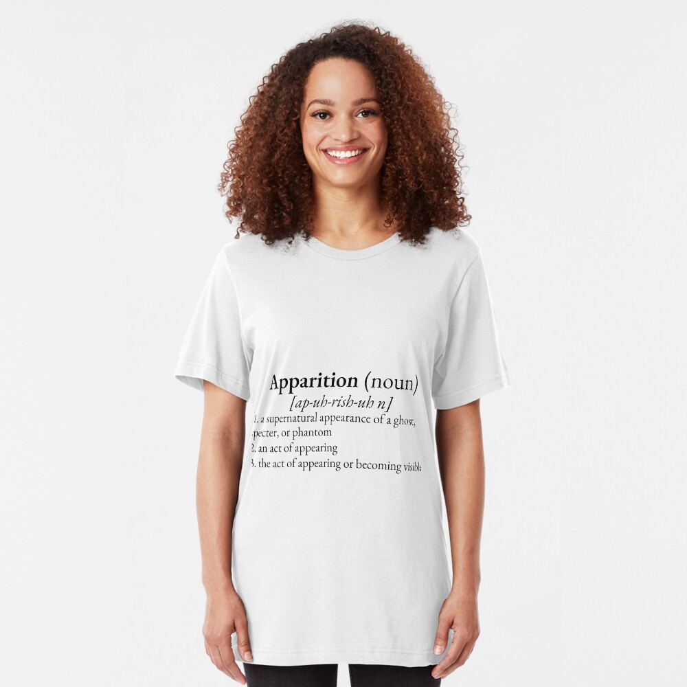 Paranormal Definitions: Apparition Slim Fit T-Shirt