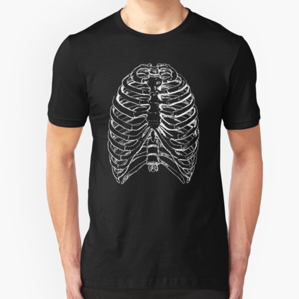 Skeleton Rib Cage Slim Fit T-Shirt