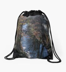 Blackstone Canal in Autumn Drawstring Bag