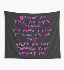 Awful Things Typography Wall Tapestry