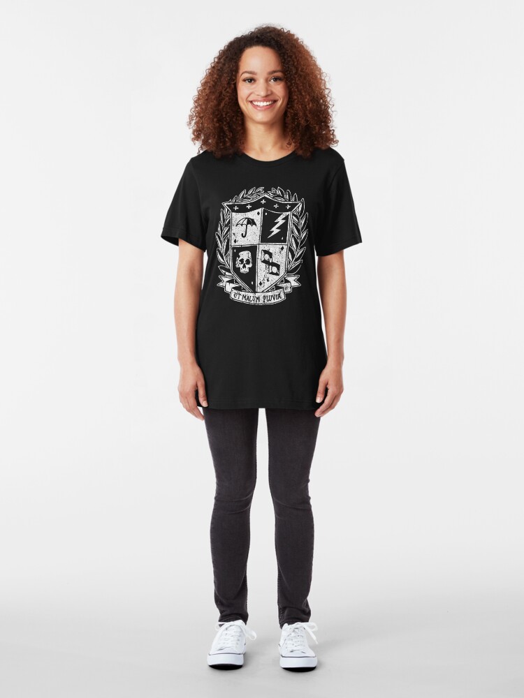 Alternate view of Umbrella Academy Crest Slim Fit T-Shirt