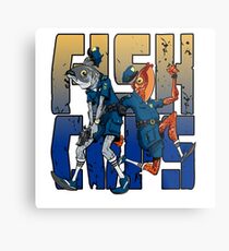 Fish Cops Metal Print