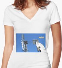 cocky at the windmill Women's Fitted V-Neck T-Shirt