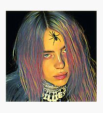 Billie Eilish Spider Crown Painting Photographic Print