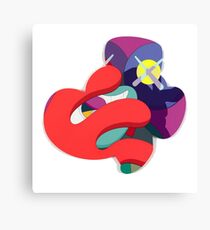 kaws pattern Canvas Print