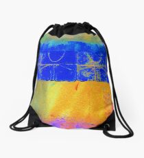 Bright Blue Paves the Way Drawstring Bag