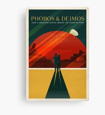 Phobos and Deimos Canvas Print