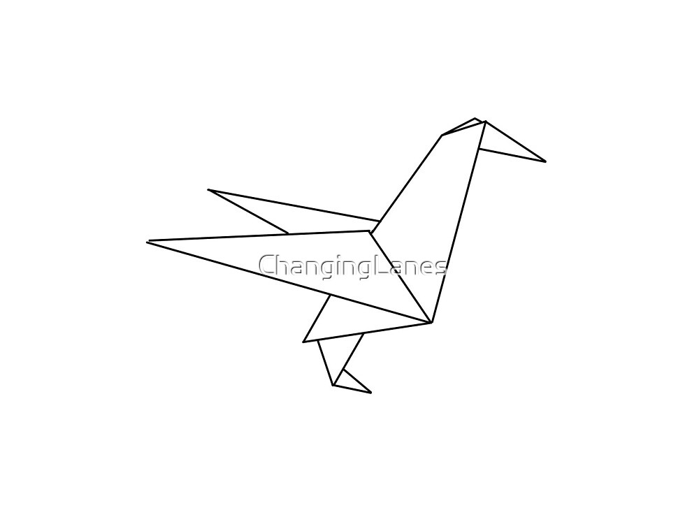 Origami Raven By Changinglanes Redbubble