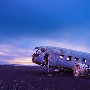 Artwork thumbnail, DC-3 Plane Iceland Panorama by AdrianAlford