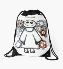 Peace Angel Drawstring Bag