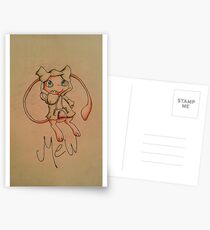 Pokémon Mew with Sweatshirt Postcards