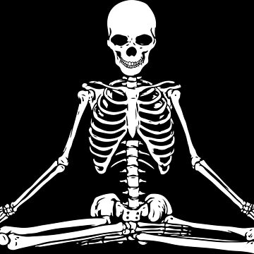 Artwork thumbnail, Meditating Skeleton by shaylikipnis