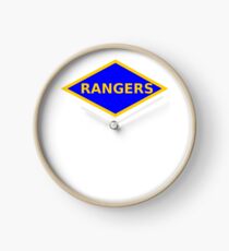 WWII RANGERS PATCH Clock