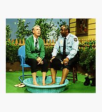 Mr Rogers and Officer Clemmons Color Photographic Print