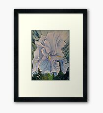 Iris in Blues Framed Print