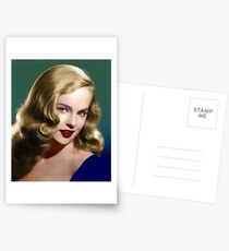 Peggy Cummins, Vintage Hollywood Schauspielerin Postkarten