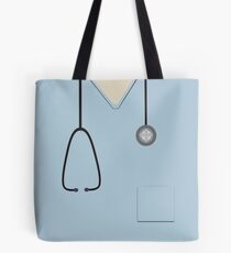 Medical Scrubs Light Blue Tote Bag