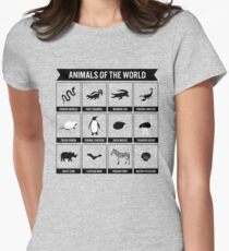 Animals of the World Women's Fitted T-Shirt