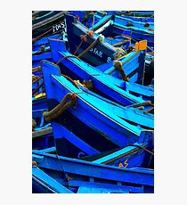 Blue Boats II - Essaouira, Morocco. Photographic Print