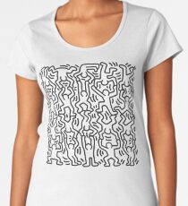 Keith Haring, People, Pop Art Women's Premium T-Shirt