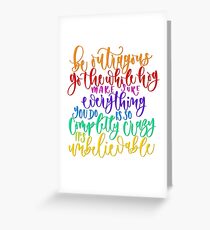 Roald Dahl Quote from Matilda Greeting Card