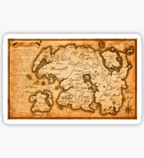Map of Tamriel Sticker