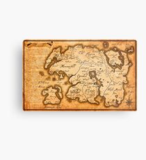 Map of Tamriel Metal Print