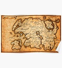 Map of Tamriel Poster