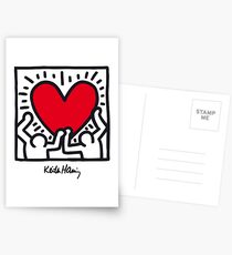 Keith Haring Heart Postcards