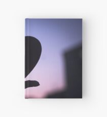 Love heart shape in hands photograph romantic valentines day design Hardcover Journal