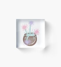 THISTLES IN BROWN BOWL Acrylic Block