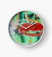 Red Kiss Clock