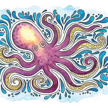 Artwork thumbnail, Purple Octopus by breannacooke