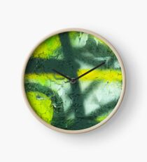 Black Yellow White Clock