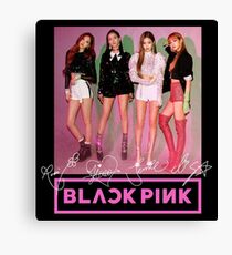 Blackpink - Square Up: Group (With Logo & PRINTED Autographs) #2 Canvas Print