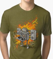 Robot DJ is in the House! Tri-blend T-Shirt