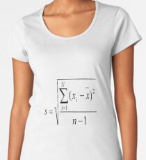#Statistics, #mathematics, #collection, #organization, #analysis, #interpretation, #presentation, #data, #scientific, #industrial, #social, #problem Women's Premium T-Shirt