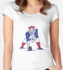 NE Patriots- Retro Women's Fitted Scoop T-Shirt