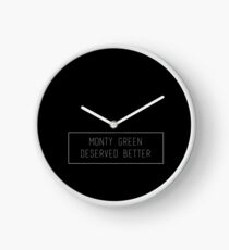 Monty | DESERVED BETTER Clock
