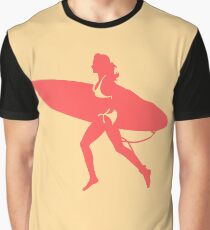 surfing girl Graphic T-Shirt