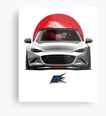 MAZDA MIATA MX5 ND WHITE Metal Print