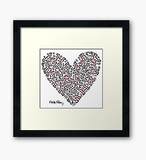 Keith Haring, Heart, People, Love Framed Print