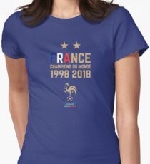 France World Cup Champions 2018 Products - France World Cup T-Shirts / Fan Wear Women's Fitted T-Shirt