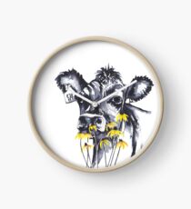 No worries - cow painting Clock