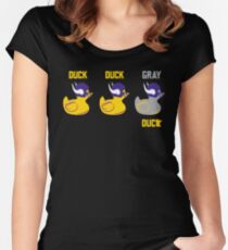Duck Duck Gray Duck - Vikings celebration Women's Fitted Scoop T-Shirt
