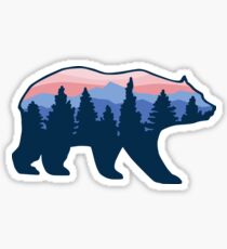 Bear Roaming the Forrest Sticker